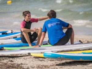 Introductory course to surfing in Majorca for children