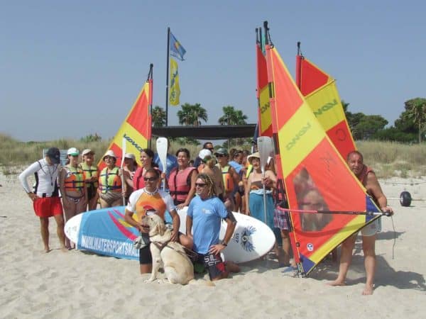 SUP and Windsurfing classes for the visually impaired