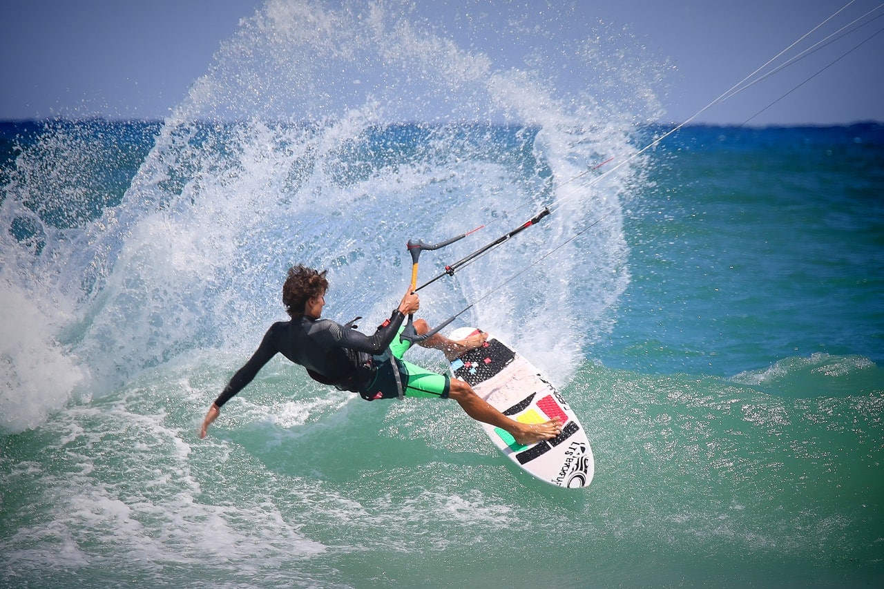 Equipo de kitesurf